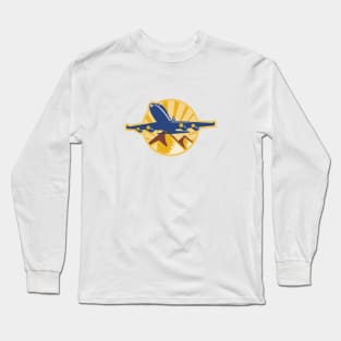 Retro Vintage Airplane Long Sleeve T-Shirt